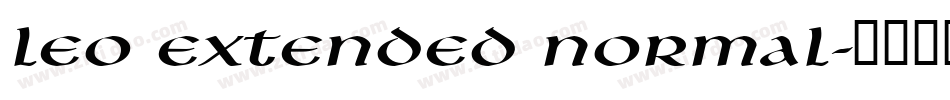 Leo Extended Normal字体转换